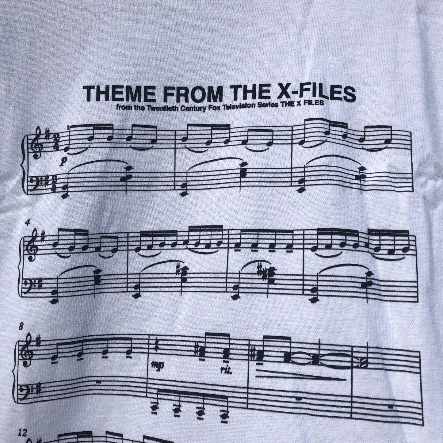 Theories Theme Music T-Shirt White