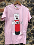 Piff Sticks Glue Logo T-shirt Pink