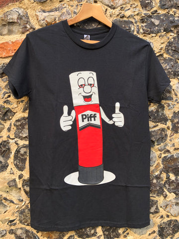 Piff Sticks Glue Logo T-shirt Navy